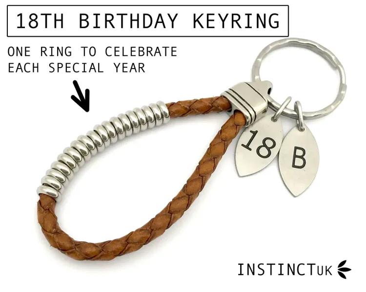 Personalized Leather Keyring