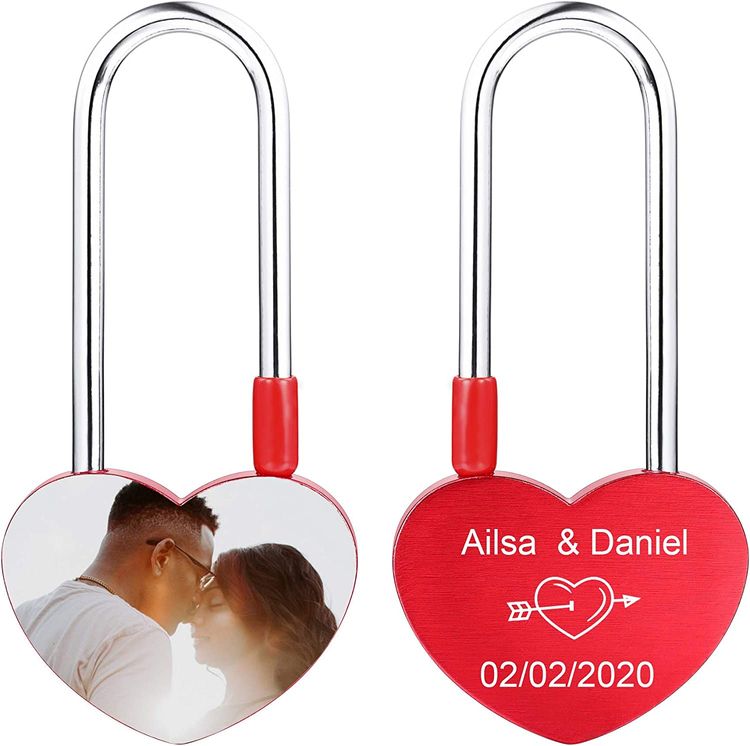 Personalized Love Heart Lock