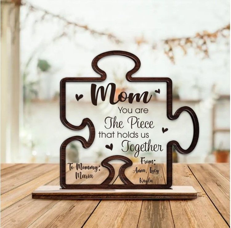 To My Bonus Mom Wood Plaque, Gifts for Bonus Mom From Daughter, Plaque with  Wooden Stand, Meaningful Wood Sign Plaque Gift, Ideas Gift for Bonus Mom