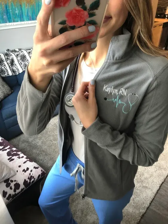 Personalized Nurse Fleece Jacket