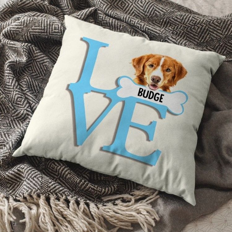Custom Face Personalized Square Linen Pillow