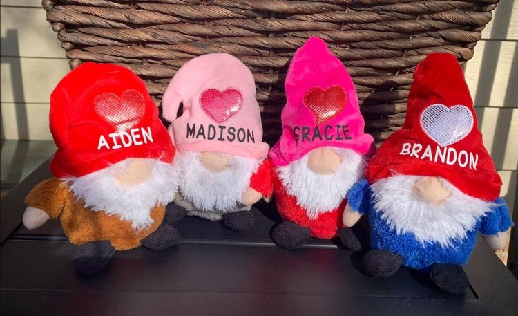 Personalized Valentine Gnome