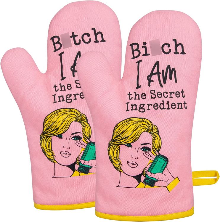 Pink Kitchen Oven Mitts