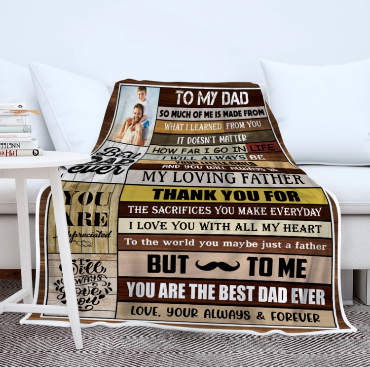 Custom Photo Fleece Blanket