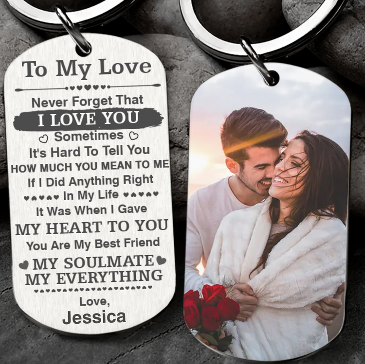 Personalized Steel Keychain