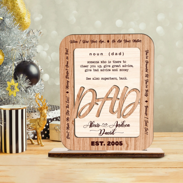 Dad Definition Plaque