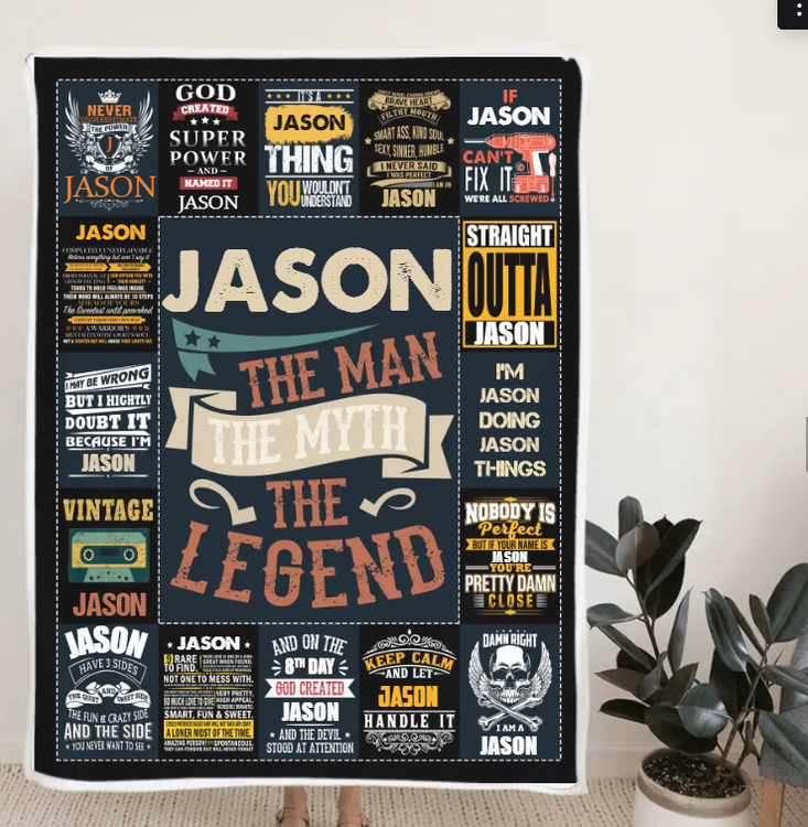 The Man The Myth The Legend Blanket For Him