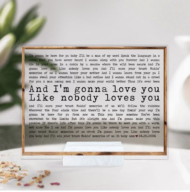 Customized Wall Art Anniversary Present