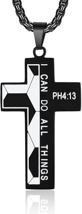 Soccer Cross Necklace