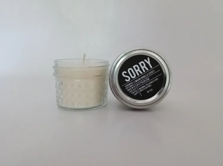 Sorry Scented Candle
