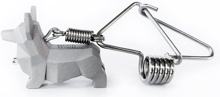 Steel Dog Keychain Gift