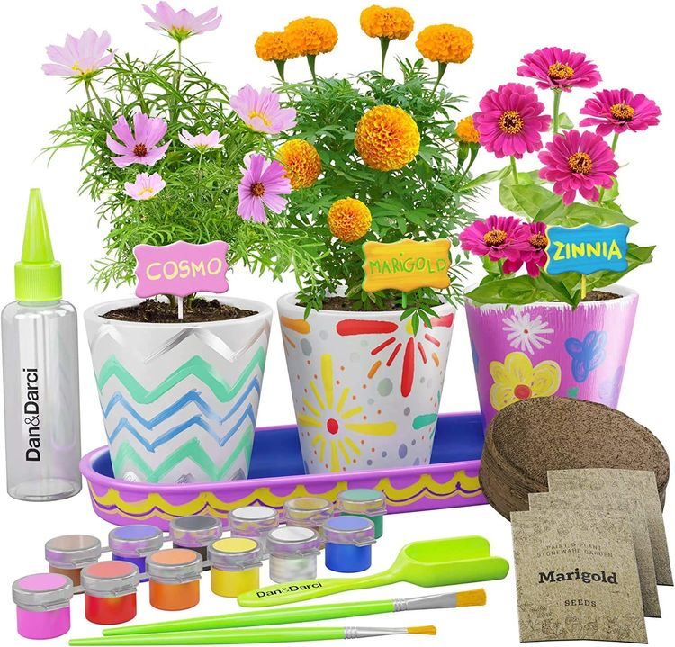 Stoneware Flower Gardening Kit