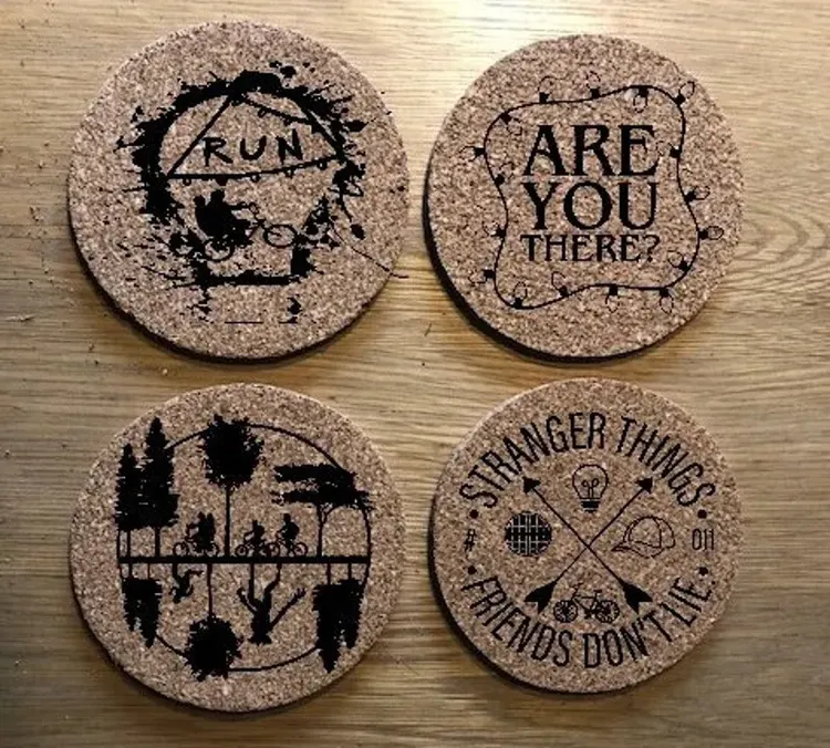 Stranger Things Inspired Coasters