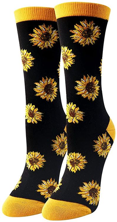 Sunflower Flower Socks