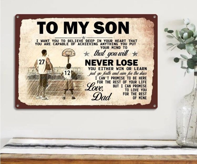 To My Son I Love You More Wall Art