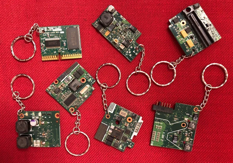 Upcycled Computer Keyring