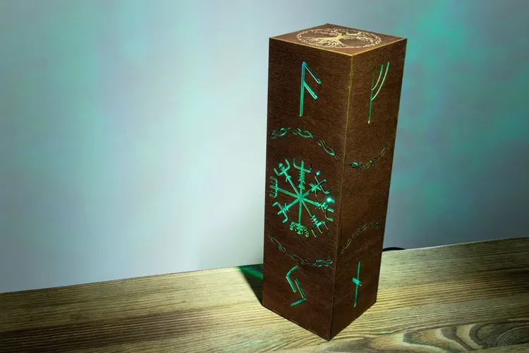 Vegvisir Symbol Night Lamp