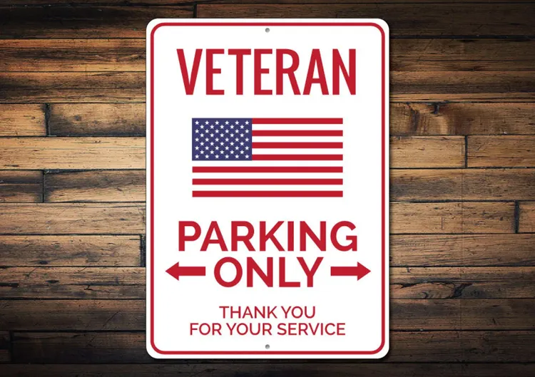 Veteran Parking Sign