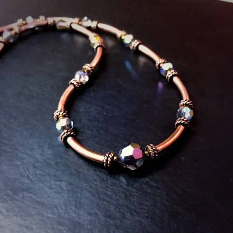 Vitrial Crystal Necklace