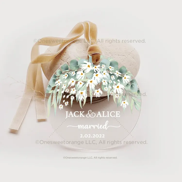 Acrylic Married Ornament