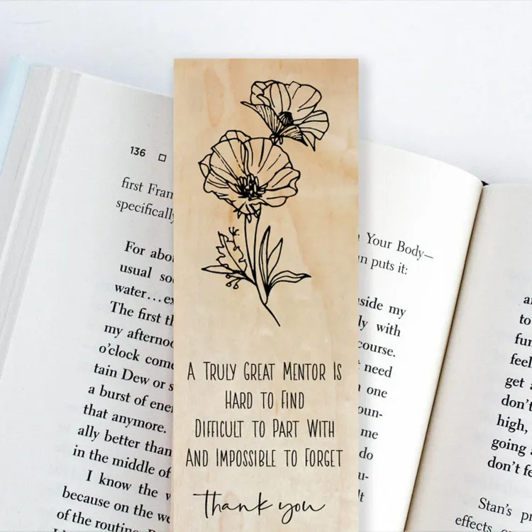 Wood Bookmark