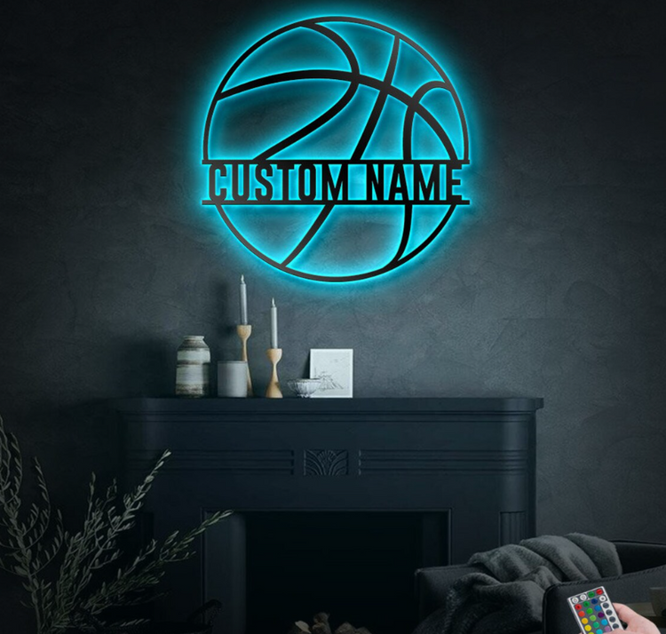 Custom Basketball Metal Wall Art