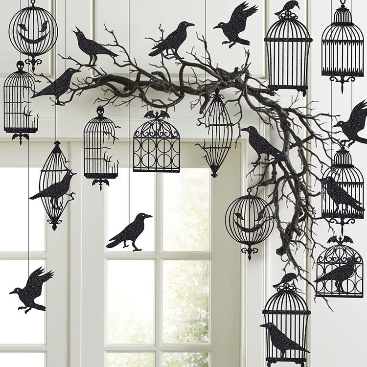 Halloween Party Decoration Bird Banner