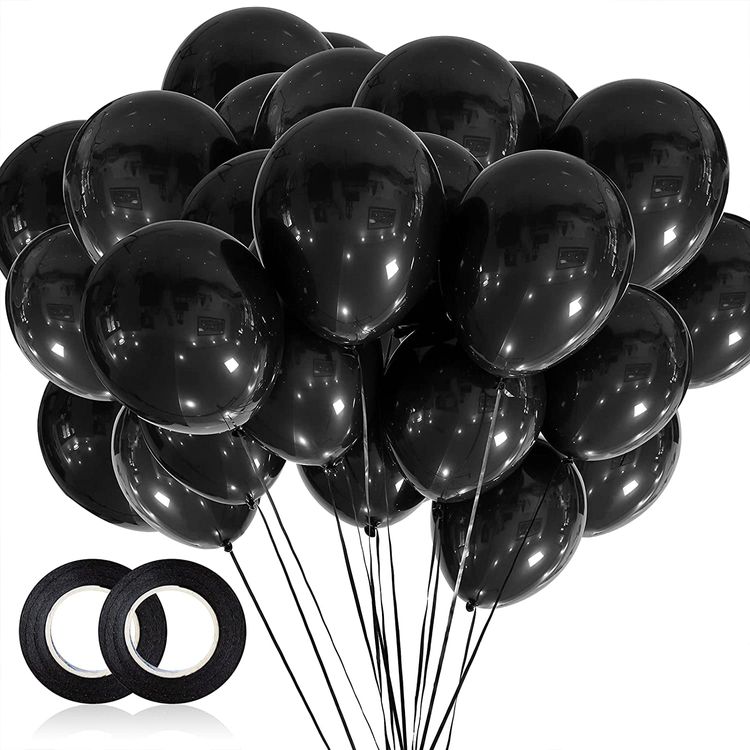 Black Latex Party Balloons