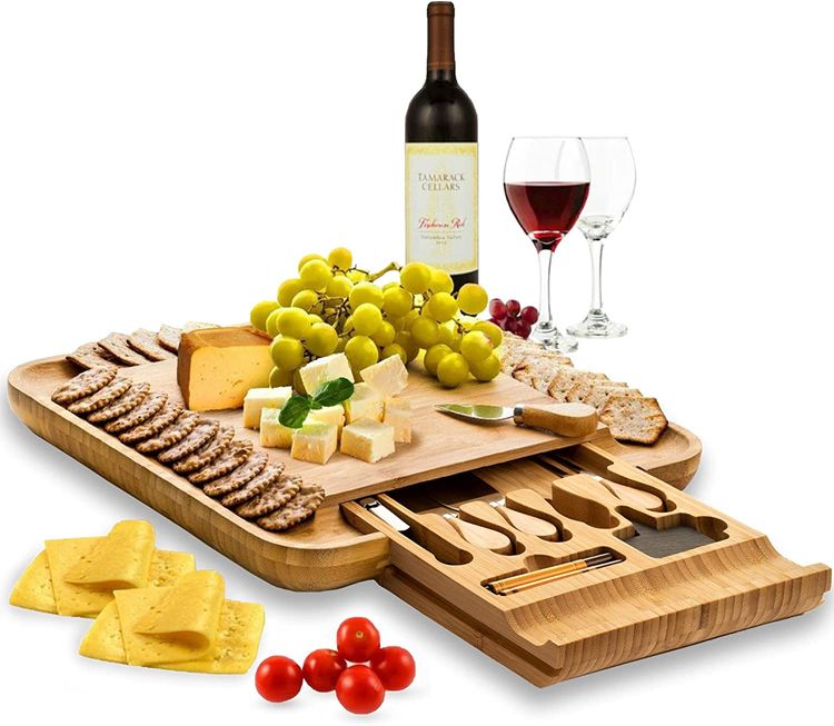 Premium Bamboo Cheese Board Set