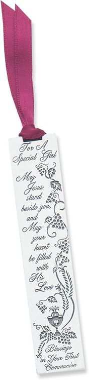 First Communion Metal Bookmark