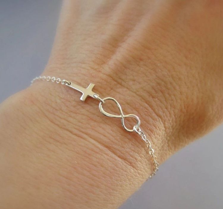 Cross Infinity Bracelet