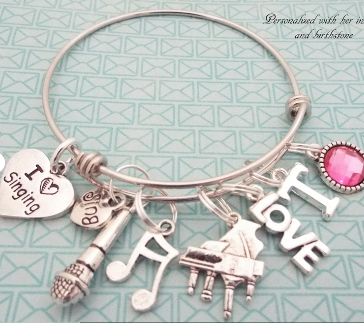 I Love Singing Charm Bracelet