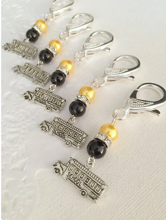Bus Driver Keychain Clip