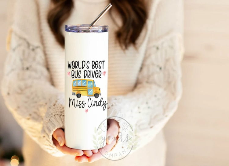 Best Bus Driver Tumbler - Personalized Insulated Tumbler