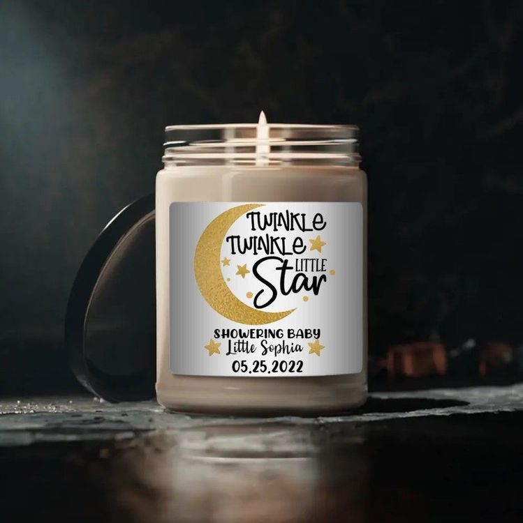 Twinkle Twinkle Little Star Baby Shower Scented Candle