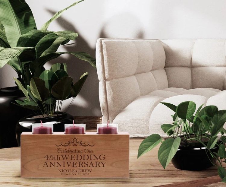 45th Anniversary Votive Candle Holder