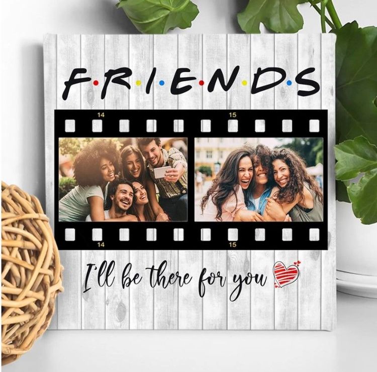 F.R.I.E.N.D.S Custom Photo Canvas for Bestie or Friends