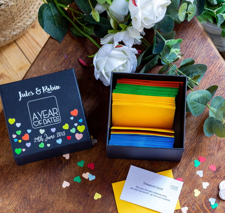 Personalized Box of Date Night Cards