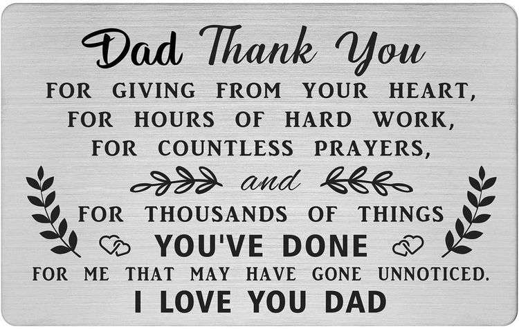 Dad Birthday Wallet Card