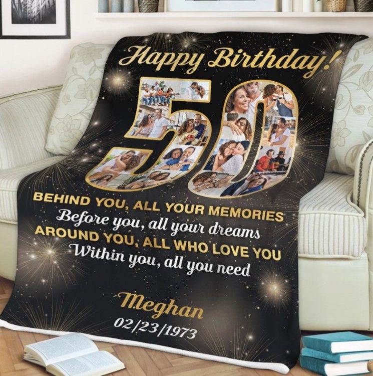 50 Birthday Gift, 50 Personal Quotes, Custom quotes, Custom Birthday g – OC  Canvas Studio