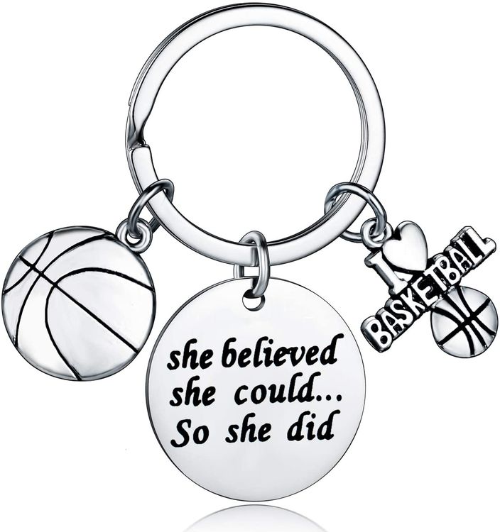 Basketball Charm Keychain