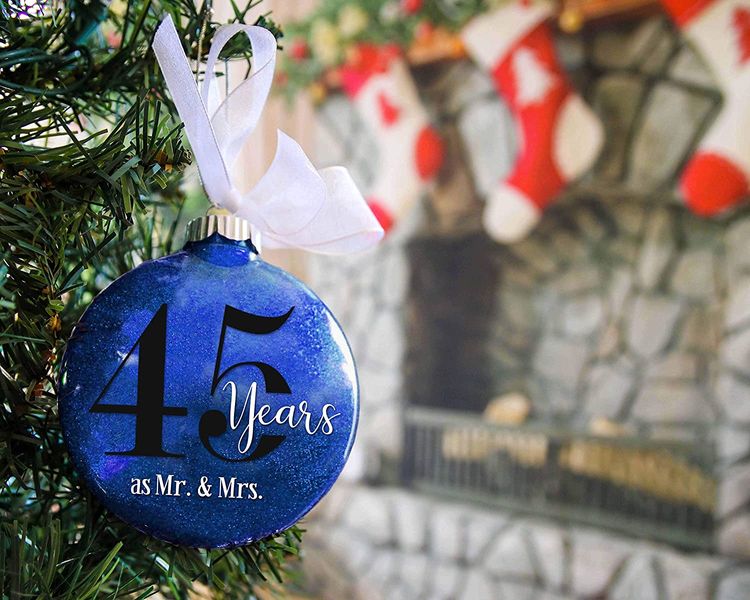 45th Anniversary Christmas Ornament
