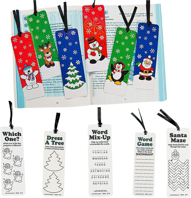 Christmas Bookmarks Bulk
