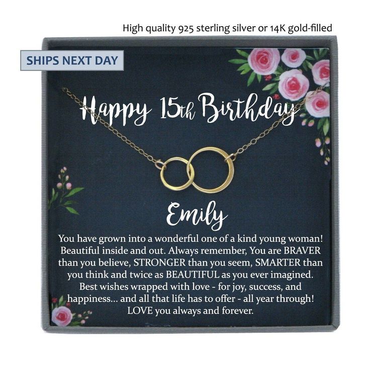 Linked Rings Circle Necklace