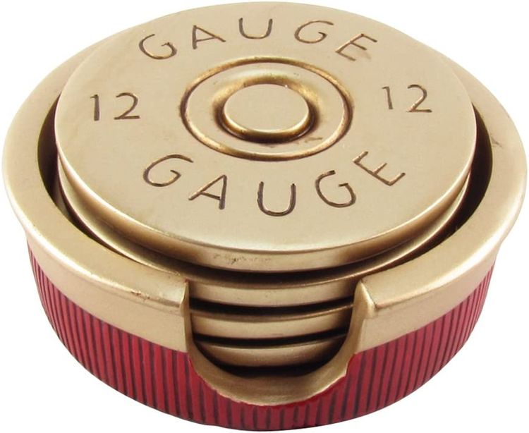 Treasure Gurus 12 Gauge Shotgun Shell Coaster Set