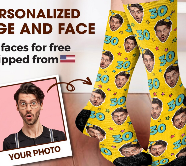 Custom Birthday Socks