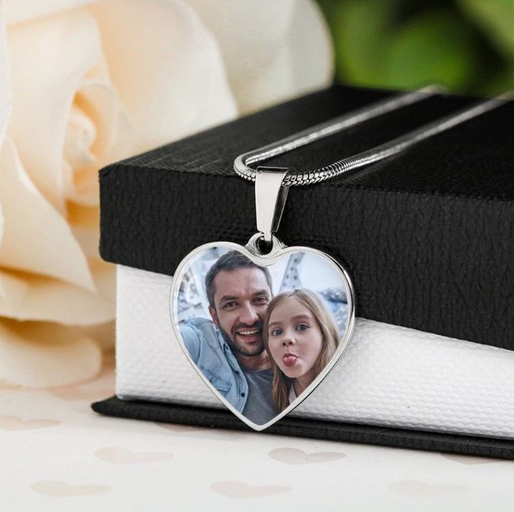 Personalized Heart Silver Necklace