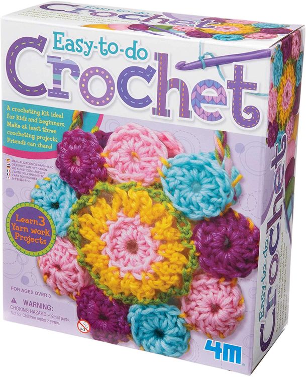 Katech Crochet Kit for Beginners, Striped Tote Bag Crochet Set