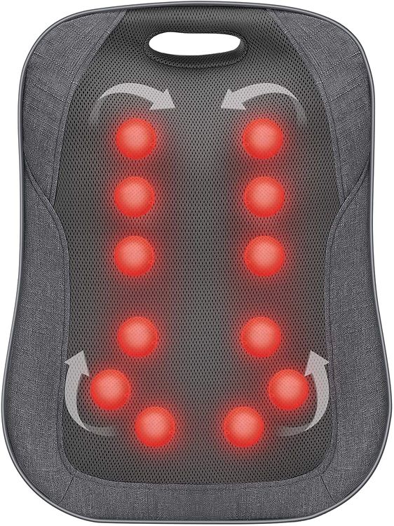 Boriwat Back Massager with Heat, Massagers for Neck and Back, 3D Kneading  Massage Pillow for Back, Neck, Shoulder, Leg Pain Relief, Gifts for Men  Women Mom Dad, Stress Relax at Home Office