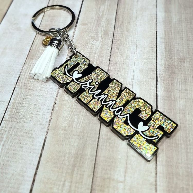 Personalized Dance Keychain